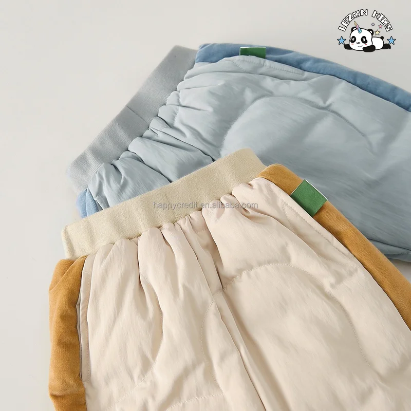 LEZONKIDS - Calças Quentes de Inverno Personalizadas para Crianças Unissex Meninas e Meninos Calças de Down 2 a 8 Anos